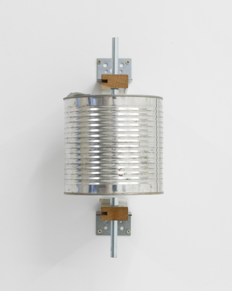 Aman SandhuLess Resistance, series of prayers wheels constructedfrom tin cans from all of my service jobs in Glasgow,201930 x 15 x 20 cm